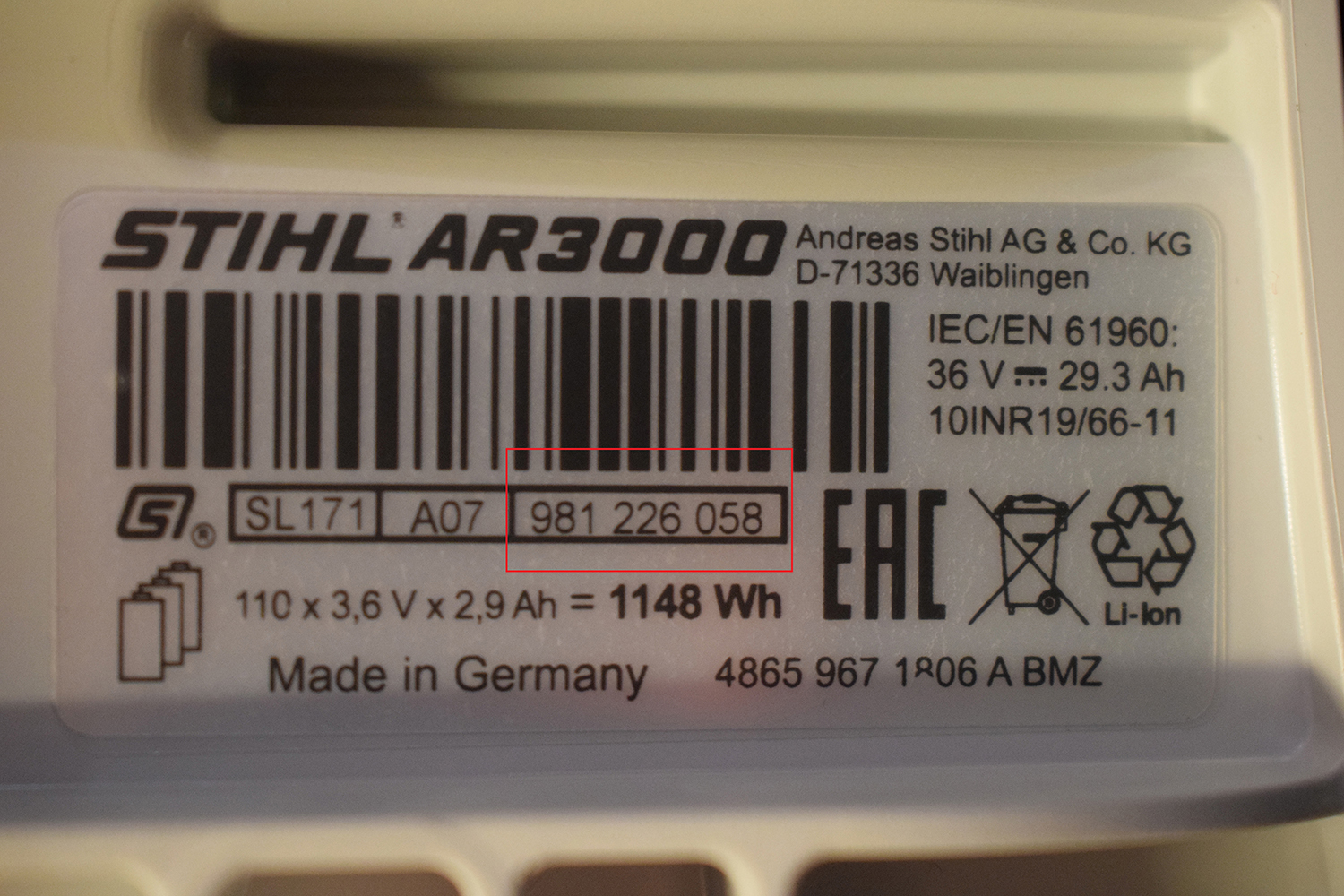Stihl Trimmer Serial Number Location